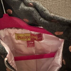 Penelope Mack Girls pea coat 18-24 months. New with tags!